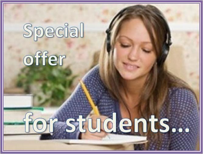 Special offer for students